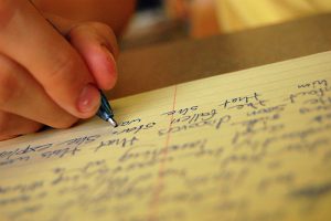 hand, writing